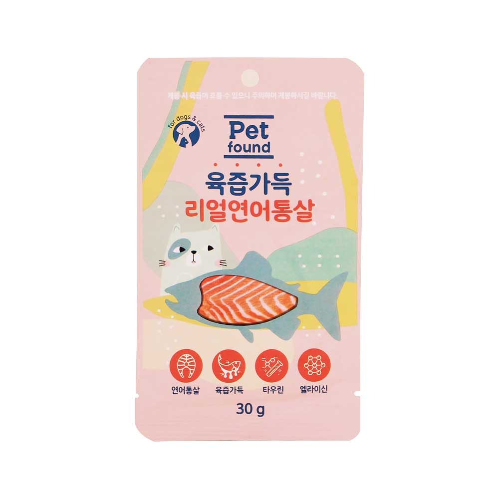 ◆펫파운드 습식 고양이간식 육즙가득 리얼연어통살 30g
